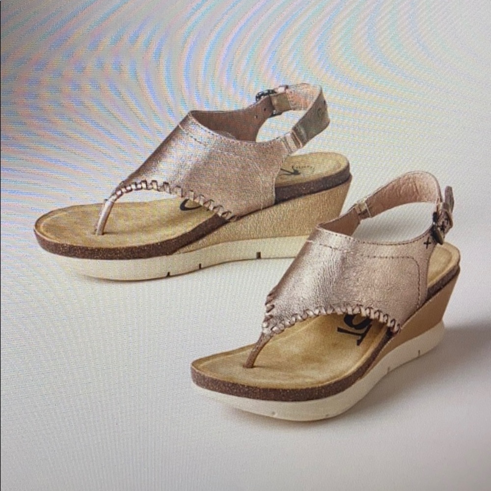OTBT Rose Gold Celestia Wedge Sandal